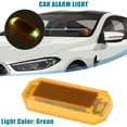thumbnail image 2 of Unique Bargains 2pcs Universal Car Solar Power Simulated Dummy Alarm Car Anti-Theft LED Flashing Warning Light Green, 2 of 6