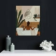 thumbnail image 5 of Nawypu African American Black Woman Bathroom Wall Art Canvas Poster Decorative with Frame  Boho Woman Art Canvas, Black Girl Art Wall Decor For Bathroom Bedroom Modern Wall Decor - BHYS03, 5 of 5