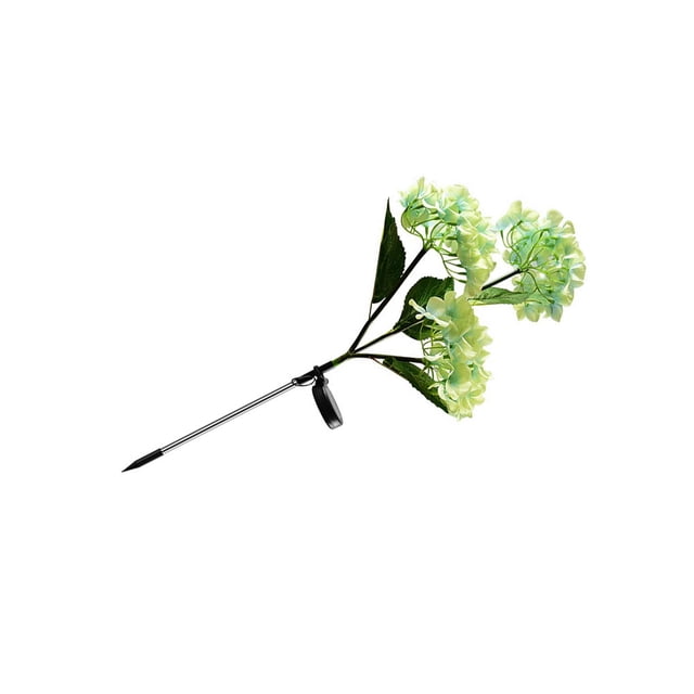 Toystoory Jardín 3 cabezas flor artificial luz patio trasero camino energía solar simulación rosa lámpara decoración iluminación ornamento Iluminación navideña Azul Toystoory HA067007-02