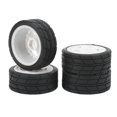 thumbnail image 3 of Rc Wheel Tires Rc Flat Wheel Rc Tyre 4PCS 1/10 RC Wheel Tires With Hub Fin Plastics Rubber RC Flat Wheel For Car Upgrade Parts, 3 of 8