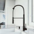 thumbnail image 2 of VIGO Laurelton Pull-Down Spray Kitchen Faucet With Soap Dispenser In Matte Black, 2 of 10