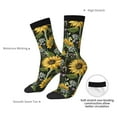 thumbnail image 4 of Fuzoiu Sunflowers Print Athletic Crew Socks for Men & Women,Casual Crew Socks,Above Ankle Crew Socks for Business, Casual, 4 of 6