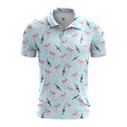 thumbnail image 1 of Armed Flamingo Golf Polo Shirt - XL, 1 of 4