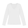 thumbnail image 4 of Horkkom Crop Tops for Women V Neck Long Sleeve Going Out Tops Slim Casual Fitted Basic Tees S, 4 of 8