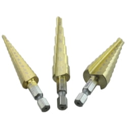 STEP DRILL BITS 3-PIECE SET - Walmart.com