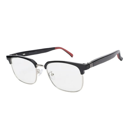 Riousery Smart Translation Glasses Bluetooth 5.4 Support Over 100 Languages Built in Mic Anti Blue Light Half Frame G07-M1