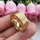 thumbnail image 3 of Anillo de tungsteno martillado de oro de 18 quilates de 8 mm para joyería de moda para hombres y mujeres Anillos de compromiso de boda Acabado mate Ajuste cómodo, 3 of 5