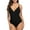Black, variant on Charmo Women's Scalloped One Piece Swimsuit Bandage Bathing Suits Ladies Sexy Monokini Swimwear