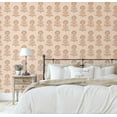 thumbnail image 5 of S4Sassy Peel & Stick Vinyl Wallpaper, Ethnic Bloom Print Wall Paper Contact Paper Waterproof- Beige, 25"x60", Removable Asian Style Textured Covering for in Bedrooms & Living, Renter Spaces, Cabinets, 5 of 7