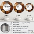 thumbnail image 4 of DESIGN ART Designart "Bronze Brilliance Symetry I" Abstract Shapes Wall Mounted Round Large Mirror - Modern Large Mirror Wall Décor 23x23 - Disc of 23, 4 of 6