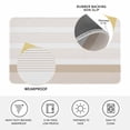 thumbnail image 3 of Brown Stripe Door Mat Indoor Outdoor, Modern Rustic Horizontal Brown Striped Non Slip Welcome Mat with Rubber Backing, Absorbent Fabric Front Door Mats Entryway Rug for Home Patio Entrance 24"x36", 3 of 9