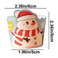 thumbnail image 3 of YIMWNYI 50Pcs Christmas Disposable Cake Paper Cups, High Temperature Baking Paper Cup, Festive Party Supplies, Heatproof Cupcake Holder, Ideal for Holiday Celebrations, Convenient Paper Bakeware, 3 of 6