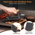thumbnail image 4 of Prensa de tocino SHINESTAR de hierro fundido para plancha Blackstone, 20 x 10 cm, 4 of 7