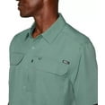 thumbnail image 5 of Eddie Bauer Men’s UPF 50 Sun Protection Short Sleeve Relaxed Fit Woven Tech Shirt (Green, X-Small), 5 of 6