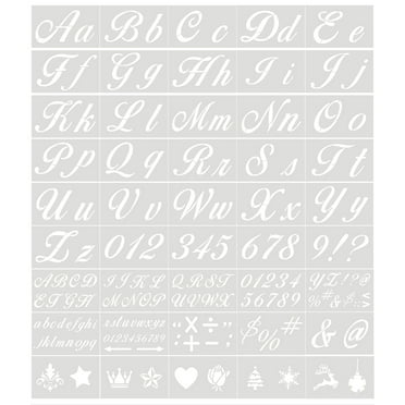 The Crafter's Workshop Stencil, 8.5" x 11", Dreamsicle 1" Letters ...