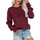 thumbnail image 2 of Conjuntos de trabajo para mujer,Camisa de pana abotonada para mujer, cuello de solapa, manga corta, blusa informal holgada para uso diario, sopatenor, 2 of 7
