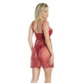 thumbnail image 2 of Coquette - 7202 - Baby Doll & G-String - MERLOT, 2 of 3