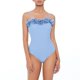 thumbnail image 3 of Gibobby Trajes de Baño para Mujer Bañador Mujer Rosa Azul Vintage A Mano Premium Feel Bañador(Azul,CH), 3 of 5
