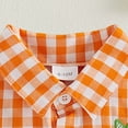 thumbnail image 5 of Zanarzt Baby Boy Clothes Toddler Boys Button Down Shirts Short Sleeve Dress T-Shirt Toddler Tops Summer Outfits Boys Button Up 12-18 Months,Orange, 5 of 7