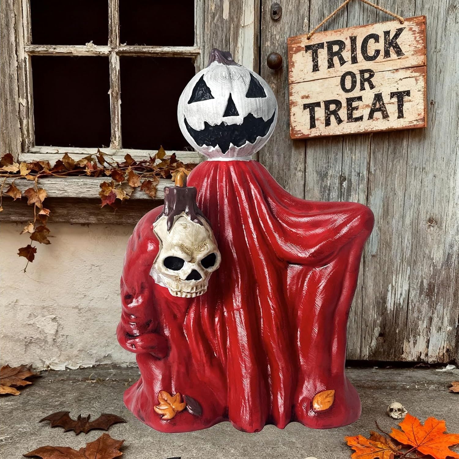 Resin Ghost Statue 4.8 Inch Cute Halloween Decor for Shelf and Desk