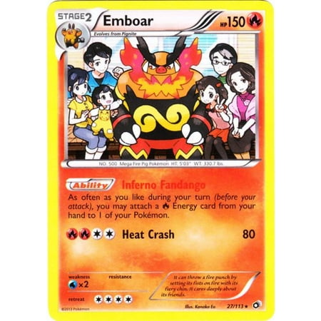 Pokemon Legendary Treasures Emboar #27 - Walmart.com