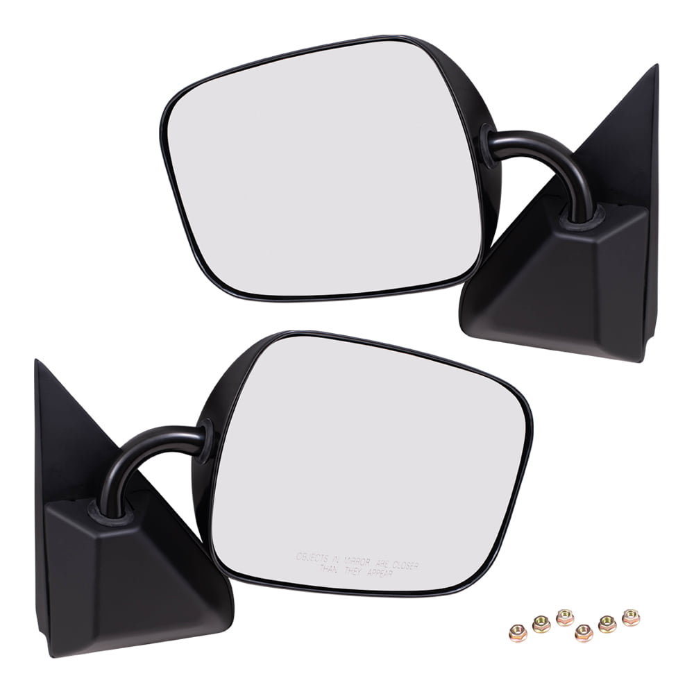 Manual Mirror compatible with Chevy C/K Full Size Pickup 88-02 Right and Left Side Manual Folding Non-Heated Below Eyeline Type Steel Chrome 