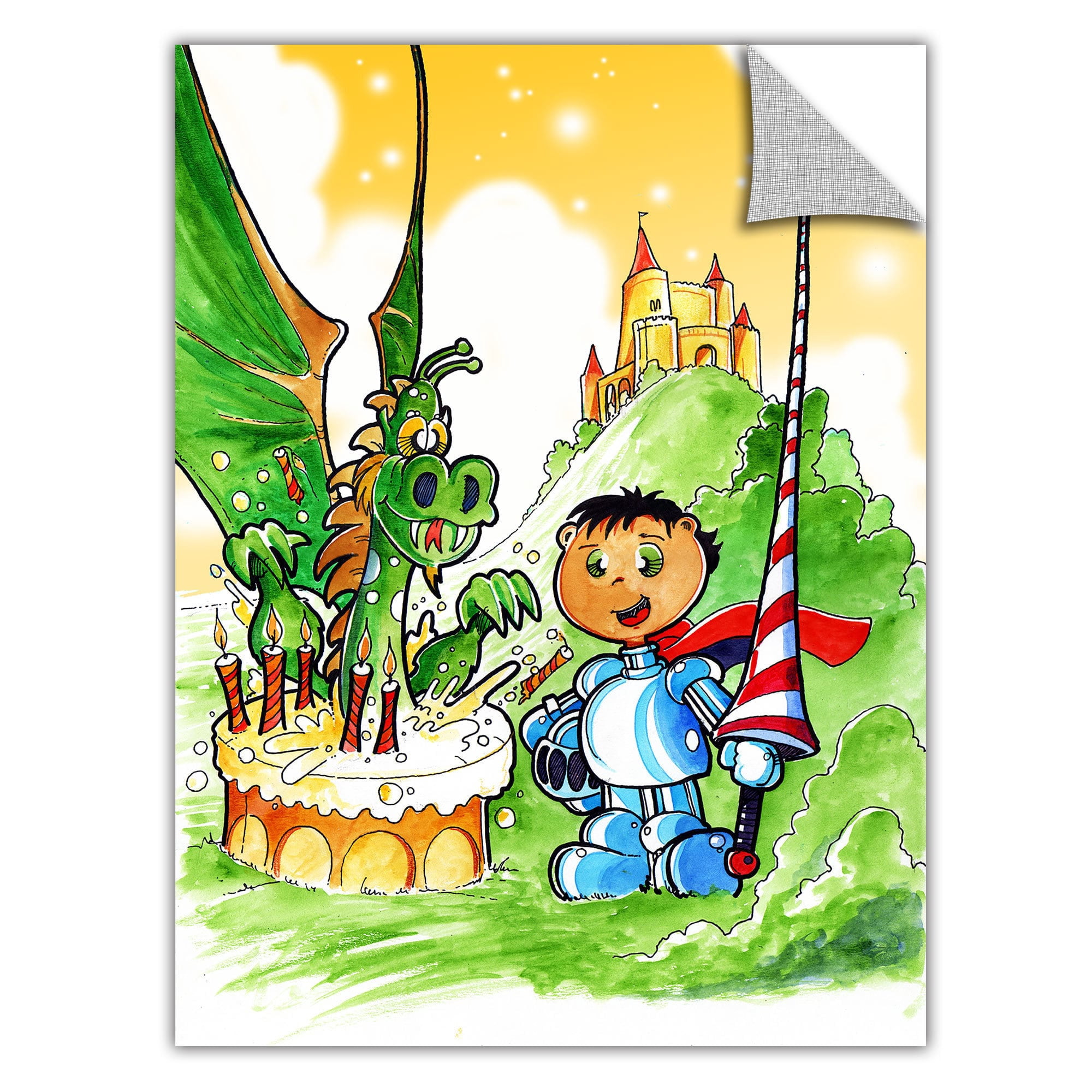 Luis Peres "Knight Kid" Removable Wall Art