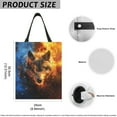 thumbnail image 7 of Yuyamidu Wolf Car Trash Bag Small Wastebasket Holder Collapsible Auto Storage Bag Hanging Trash Bin Accessories Van Waterproof Car Garbage Bag for Back Seat, 7 of 7