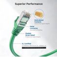 thumbnail image 3 of Cable Ethernet Matters Cat 6A, 10 Gbps, 38 m, blindado, verde, 3 of 8