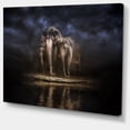 thumbnail image 1 of Designart - Éléphants Arrosant dans la Rivière - Grande Impression sur Toile d'Animal, 1 of 2