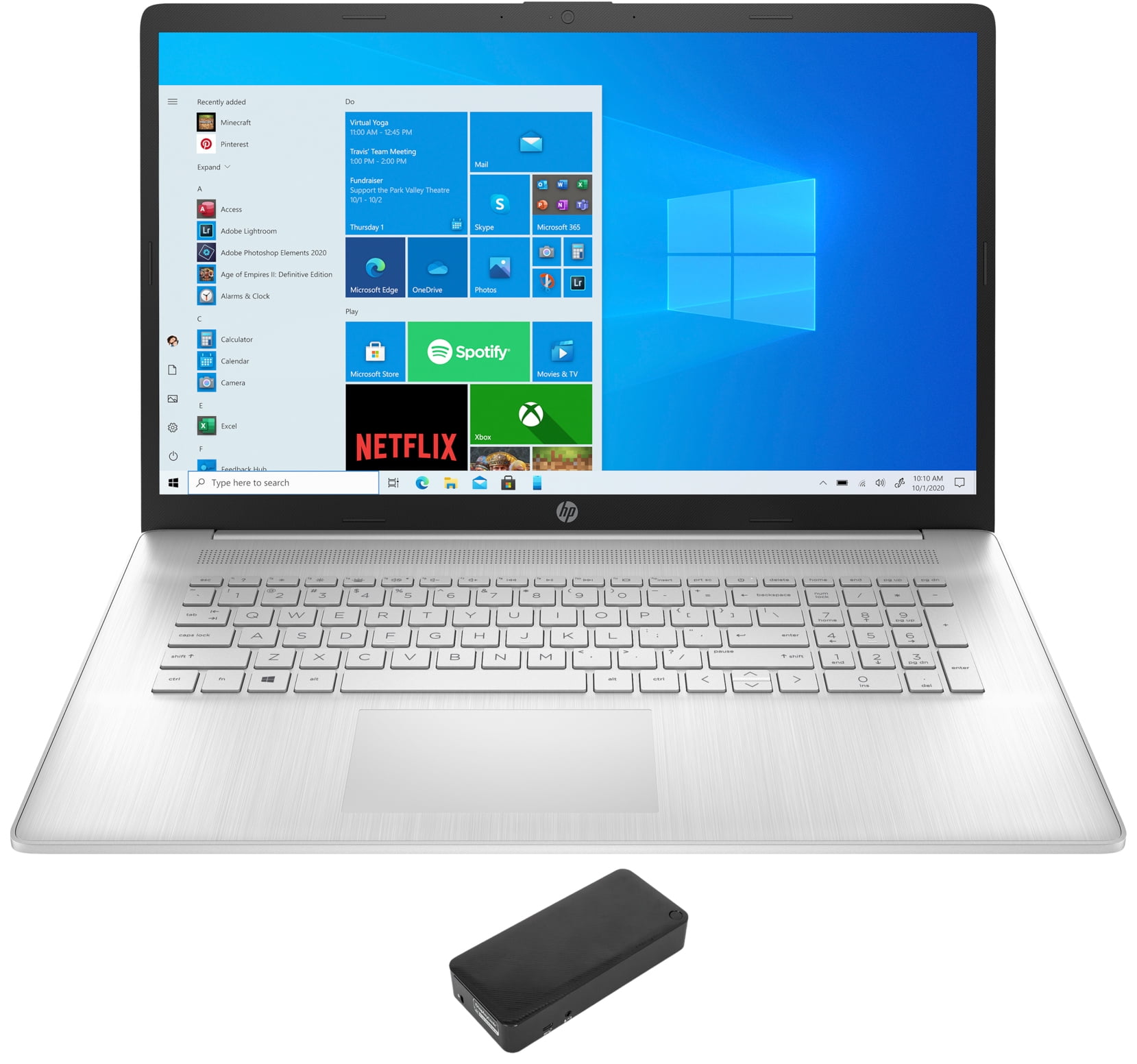 HP 17t-cn000 Home/Business Laptop (Intel i5-1135G7 4-Core, 17.3in 60Hz  Touch HD+ (1600x900), Intel Iris Xe, 8GB RAM, 1TB SATA SSD, Wifi, HDMI,  Webcam,