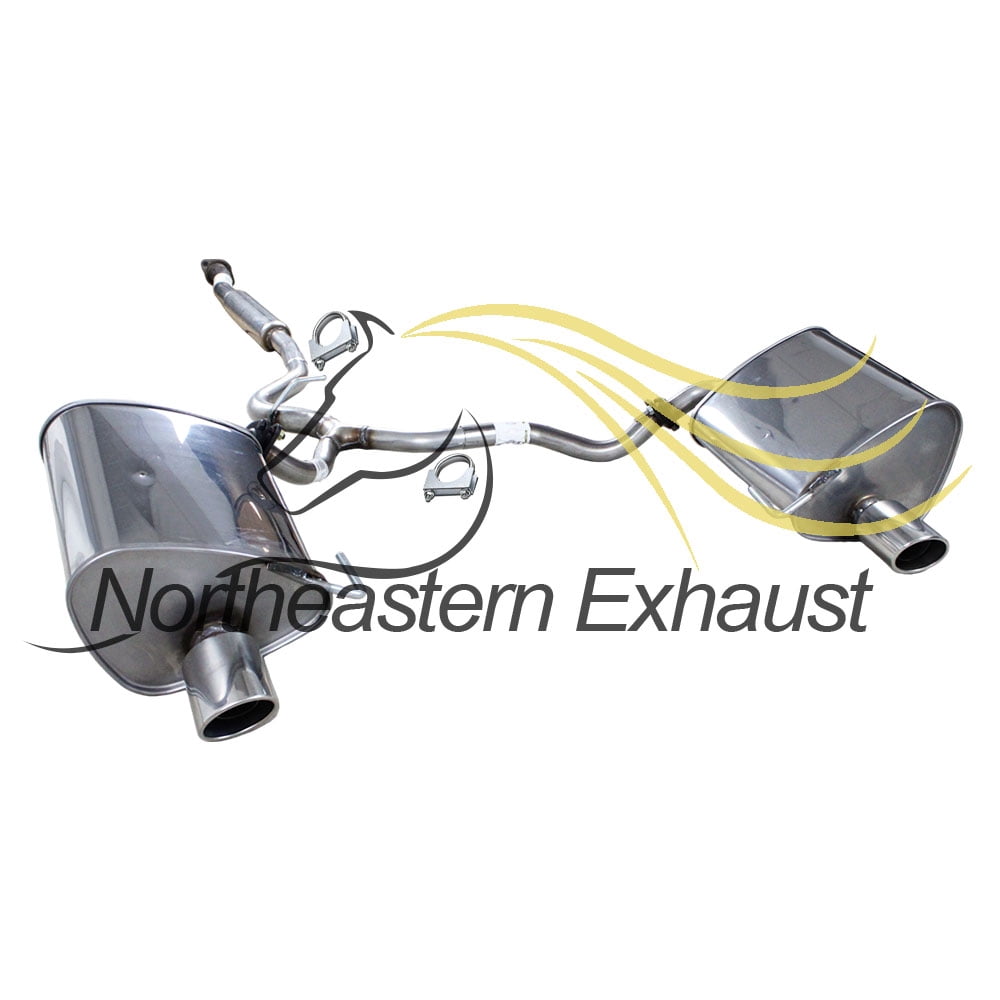 Northeastern Exhaust Stainless Steel Resonator Y-Pipe & Dual Muffler Kit Fits 2006–2009 Subaru Legacy 2.5L Sedan Direct Fit