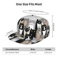 thumbnail image 4 of Hirioo Colors Cats for Baseball Cap Men Cap Flat Brim for Men Women Teens Adjustable Baseball Cap, 4 of 7