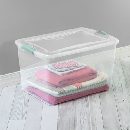 Sterilite, 66 Qt./62 L Latch Box, Classic Mint