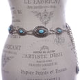 thumbnail image 2 of Women's Western Oval Turquoise Stone Concho Chain Belt, 2 of 2