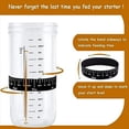 thumbnail image 4 of 2X Tarro HerméTico de Vidrio para Hacer Masa Madre, Tarro de FermentacióN Natural con Tapa y Kit de FermentacióN de Masa una Escala, 4 of 5