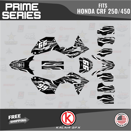 Kalair GFX Graphics Kit for Honda CRF450R (2017-2020) Prime Series