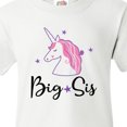 thumbnail image 4 of Inktastic Big Sis Unicorn Girls Sister Announcement Youth T-Shirt, 4 of 5