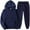 Navy1, variant on zbxnLI Women's 2 Piece Sweatsuit Outfits Solid Color Casual Hoodie Sweatpants Lounge Sets Activewear