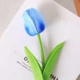 thumbnail image 3 of CSChome Artificial Tulip Decoration Artificial Tulip Decoration Realistic Reusable Home Wedding Party Faux Flower Floral Spring Decoration 10Pcs Artificial Tulip Branch with Stem, 3 of 6