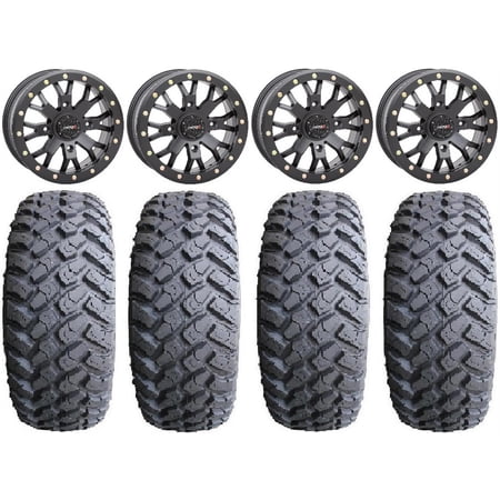 System 3 SB-4 Black (4+3) 14 Wheels 31 MotoHammer Tires Polaris RZR XP 1000 / PRO XP / Ranger XP 900/1000