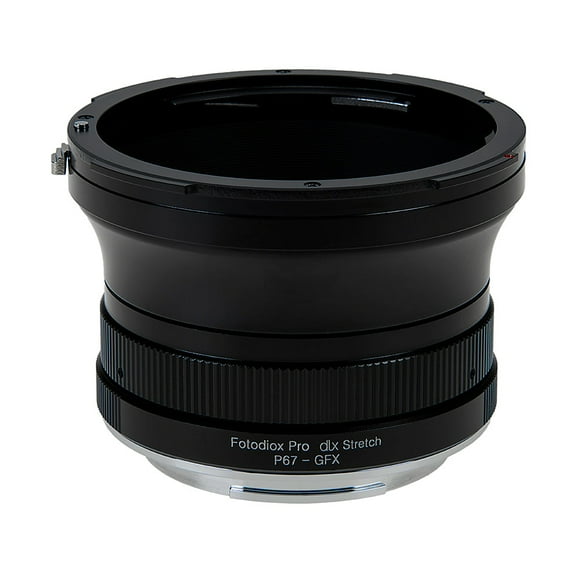Fotodiox DLX Stretch Lens Mount Adapter - Pentax 6x7 (P67, PK67) Mount SLR Lens to Fujifilm Fuji G-Mount GFX Mirrorless Camera Body with Macro Focusing Helicoid and Magnetic Drop-In Filters
