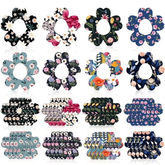 32 Adhesive Sensor Patches Waterproof Breathable Floral Covers, Sweat Resistant CGM Patch Tape for Glucose Monitoring Devices, Long Lasting Flexible Protection, Easter Gift for Active Lifestyle Users
