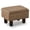 Brown, variant on Foot Stool Ottomans Linen Footrest Storage Ottoman Step Stool Seat with Solid Wood Legs Modern Accent Stools for Couch Living Room Brown