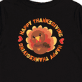 thumbnail image 4 of Inktastic Happy Thanksgiving with Cute Turkey Boys or Girls Long Sleeve Toddler T-Shirt, 4 of 5