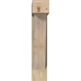 thumbnail image 2 of Ekena Millwork 8"W x 28"D x 40"H Traditional Block Rough Sawn Bracket w/ Offset Brace, Douglas Fir, 2 of 25