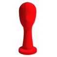 thumbnail image 3 of Female Mannequin Head Model Hairpieces Stand 16inch Tall Accessories Versatile Practical Foam Cloth Material Long Neck for Business Use Red, 3 of 10