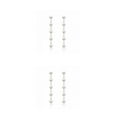 thumbnail image 4 of Minnieouse 1 Pair Pearl Earrings Long Chain Accessories Female Rings Daughter Anniversary Stud Personalized Gift Jewelry Ear Teens Women Ohrring 2piezas, 4 of 6