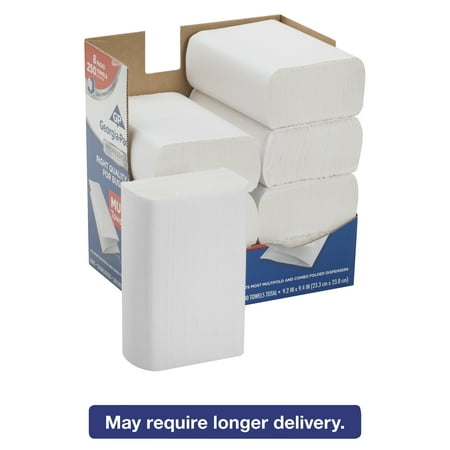 - Georgia Pacific Professional Series Premium Paper Towels,M-Fold,9 2/5x9 1/5, 250/Bx, 8 Bx/Carton