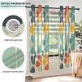 thumbnail image 3 of Yayeee Window Curtains Light Filtering 63"x42" Grommet Panel Pair Home Living Room Decor, Beige Clover Pattern, 3 of 7